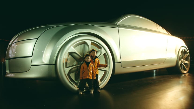 Audi Tt Sculpture & Chinese Kids Fotor Crop