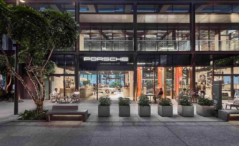Porsche Studio Singapore Opens At Guoco Midtown Houses Cafe Showroom Lifestyle Boutique