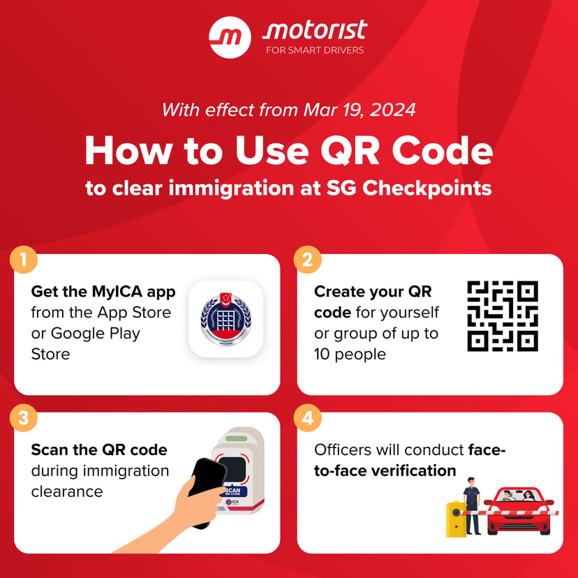Motorist Guide To Using Qr Code On Your Smartphone To Clear Immigration From Your Car