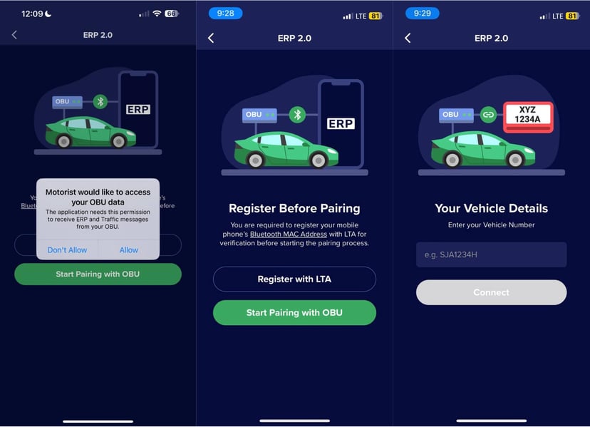 The Motorist Guide to activating the Motorist super app as the alternative display for the OBU, photo 3