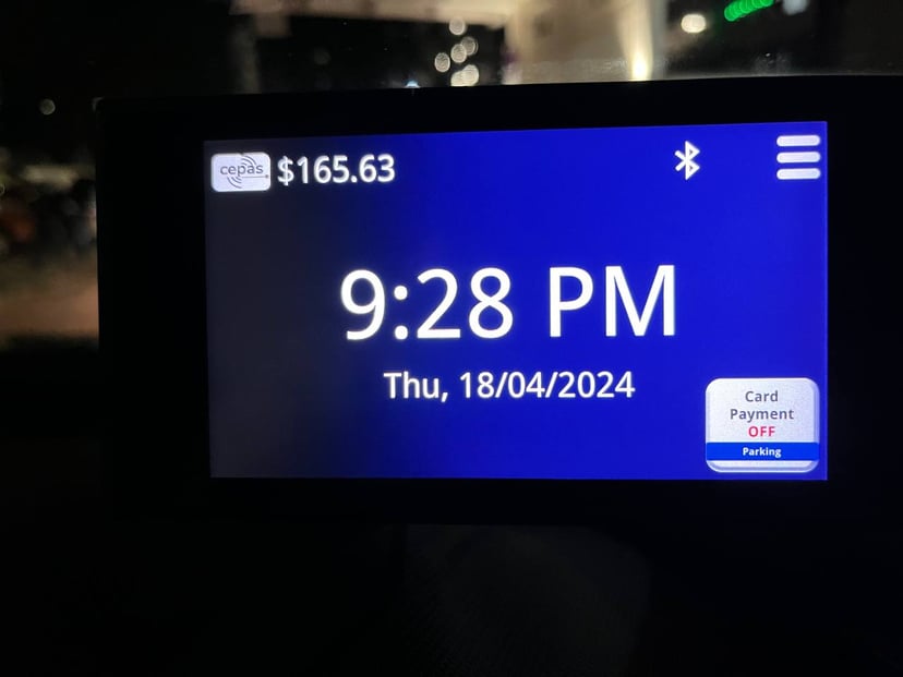 Lta Updates Obu To Allow Users To Temporarily Disable Cashcard Payment Using A Button On The Touchscreen