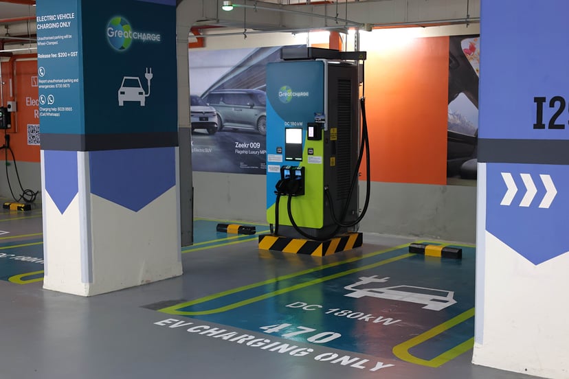 Singapore’s Largest Public Ev Charging Hub Opens In Great World