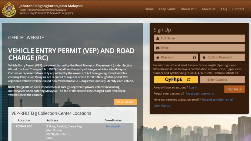 [2024 Update] How to apply for Malaysia's Vehicle Entry Permit (VEP) and RFID tag , photo 2