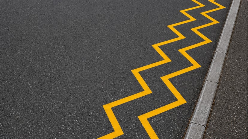 Double Yellow Zig Zag
