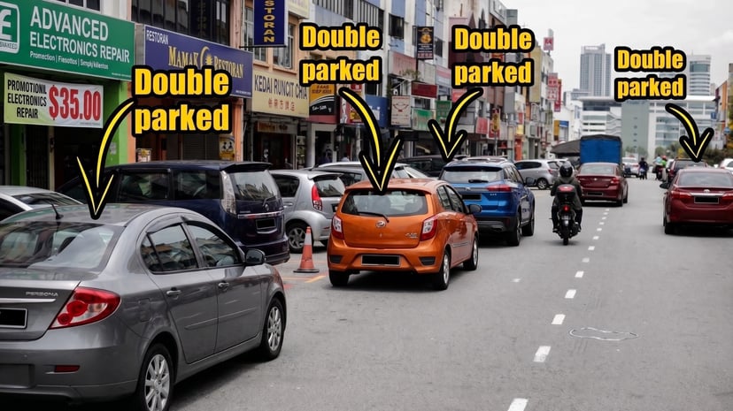 double parking