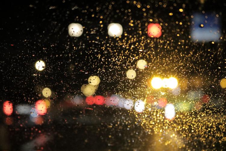 Wet Car Window Windshield Windscreen