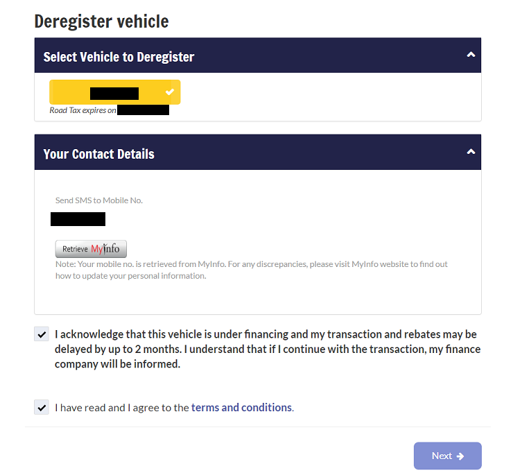 Motorist Lta Singpass Deregister 03