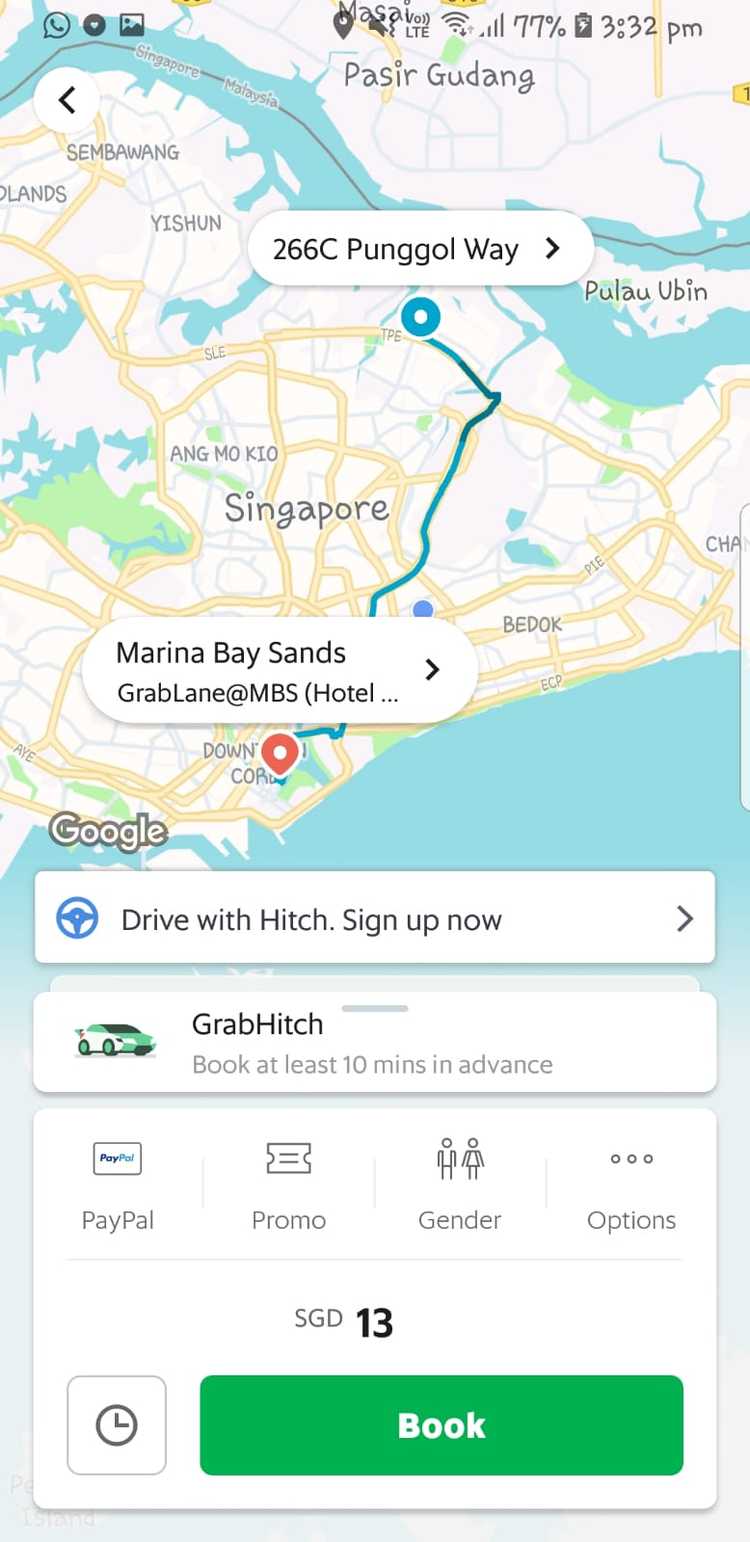 grab punggol way mbs