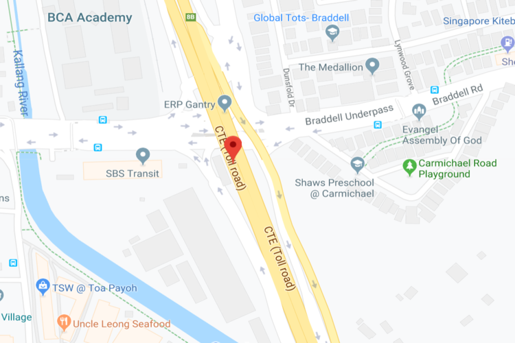 Motorist Roads Cte Map Avoid Peak Hour Rush Singapore 2019