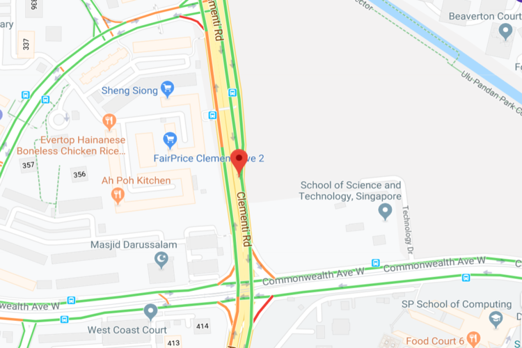 Motorist Clementi Road Map Avoid Peak Hour Rush Singapore 2019