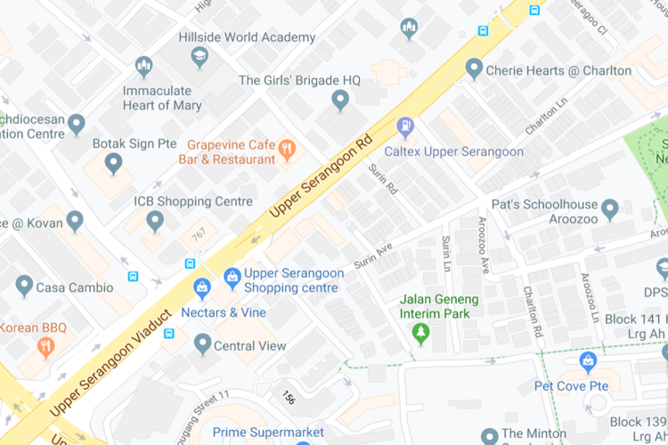 Motorist Upper Serangoon Road Map Avoid Peak Hour Rush Singapore 2019