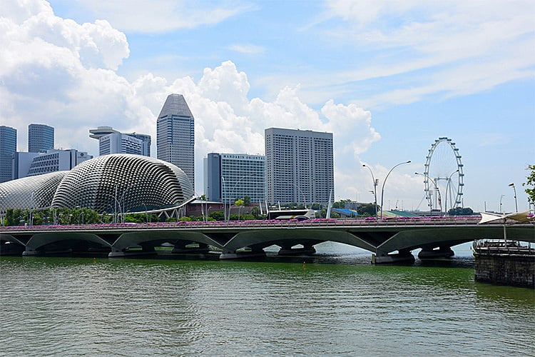 Motorist Spots Watch New Years Fireworks 2020 Esplanade Bridge