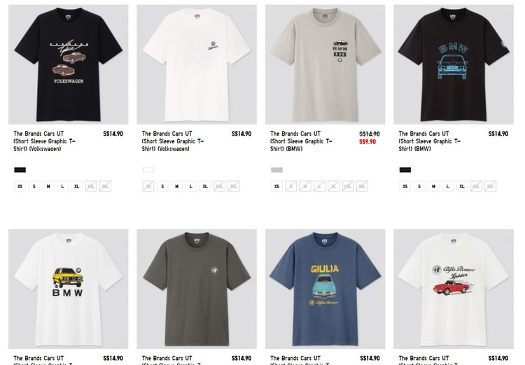 Uniqlo Ut Collection Cars Brands
