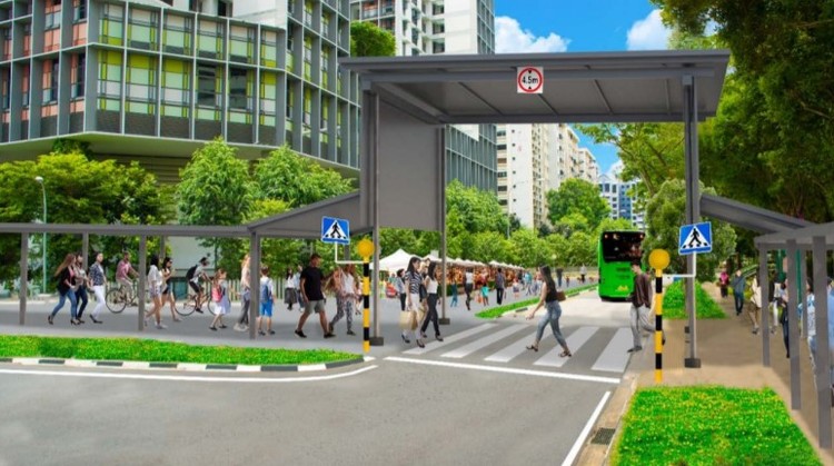 Partial Pedestrianisation Of Woodlands Ring Road 02